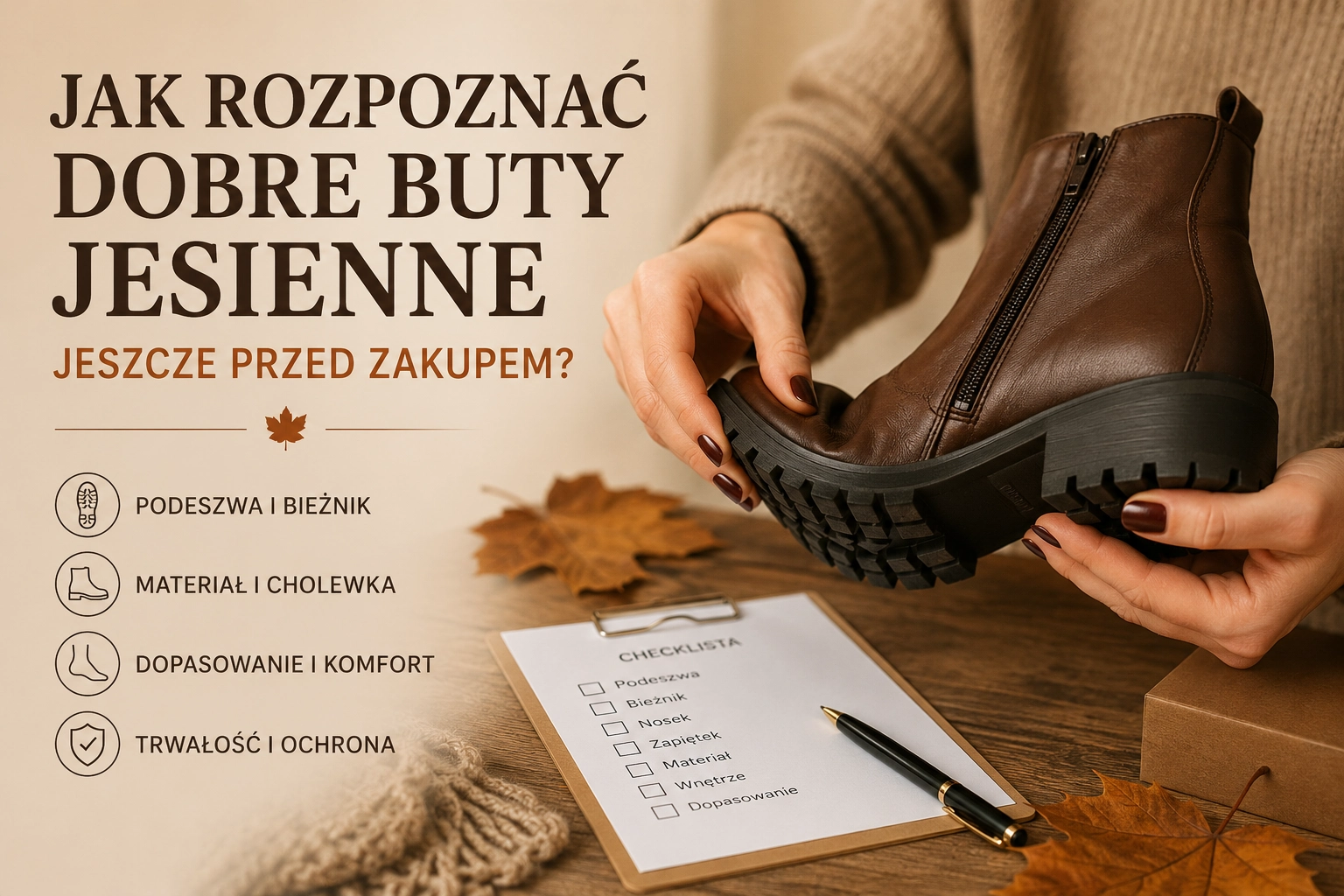 Jak rozpoznać dobre buty jesienne jeszcze przed zakupem?